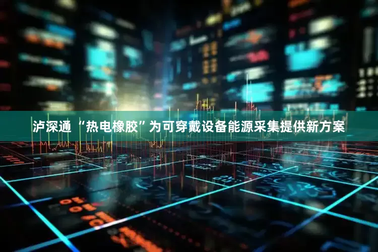 泸深通 “热电橡胶”为可穿戴设备能源采集提供新方案